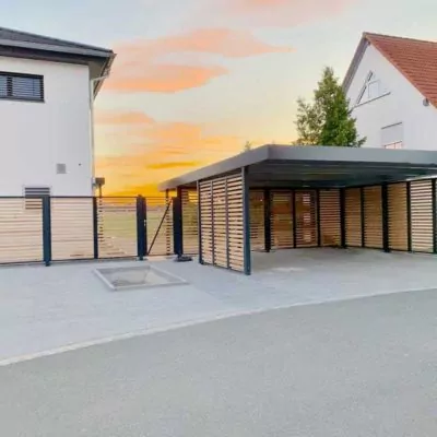 Carport Siebau mit Sichtschutz für Nienburg